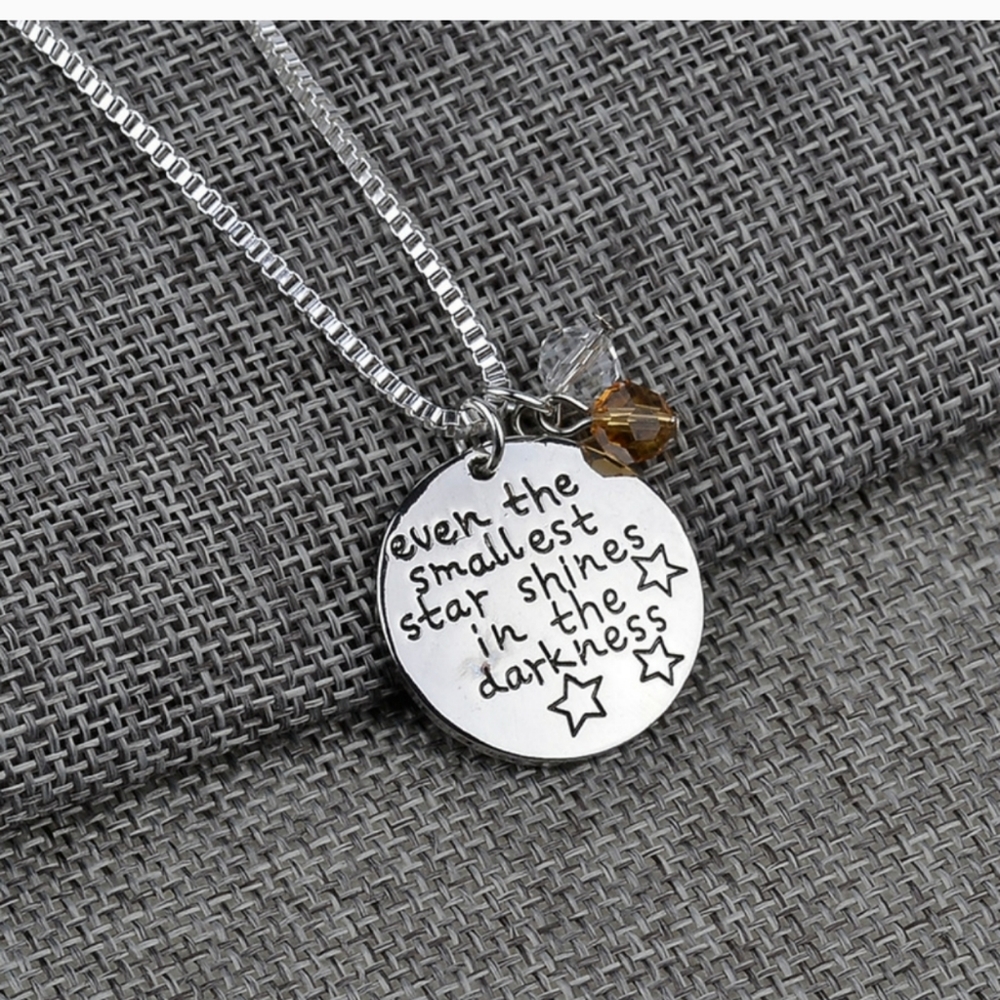 Inspirational Quote Pendant Necklace